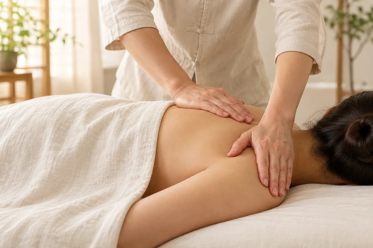 Illustrative Tuina massage treatment